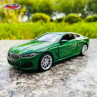 msz 135 bmw m 850i green car model scale children kids toys car diecast toy vehicles sound and light boys car gift