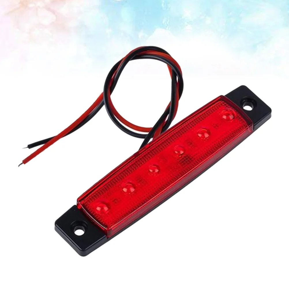 

2 Pcs 6 LED 12V Trailer Trunk Tail Light Replacement Led Trailer Taillight Turn Signal Brake Marker Tail LED Light (Red)