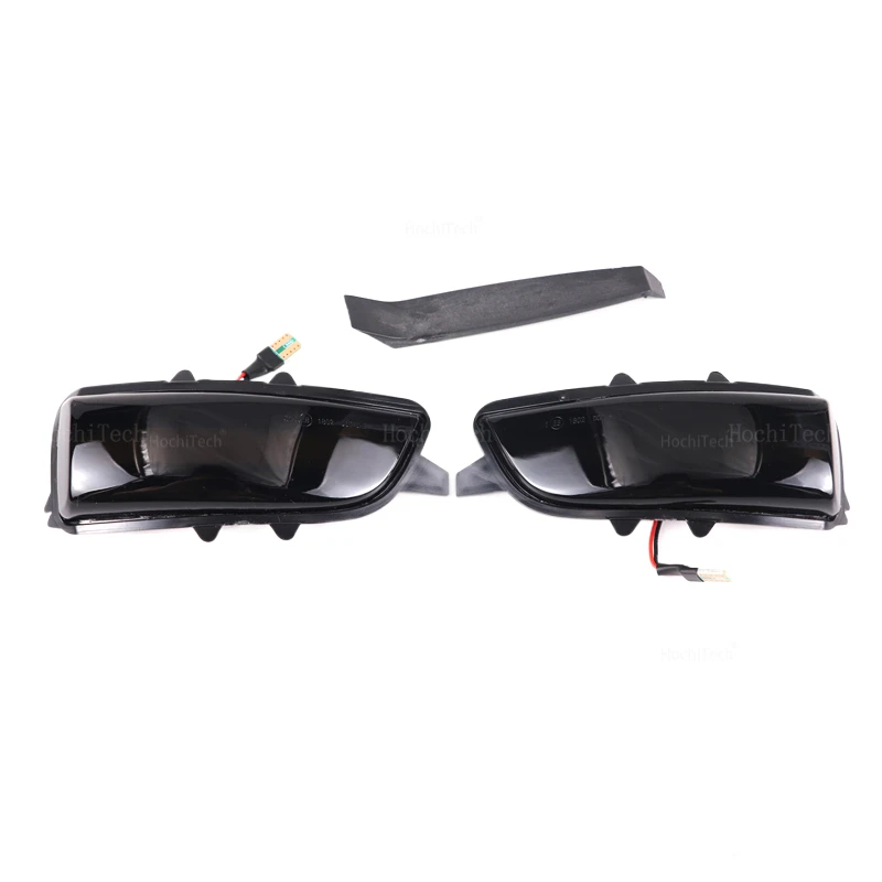 Динамический черный светодиодный указатель поворота последовательный свет