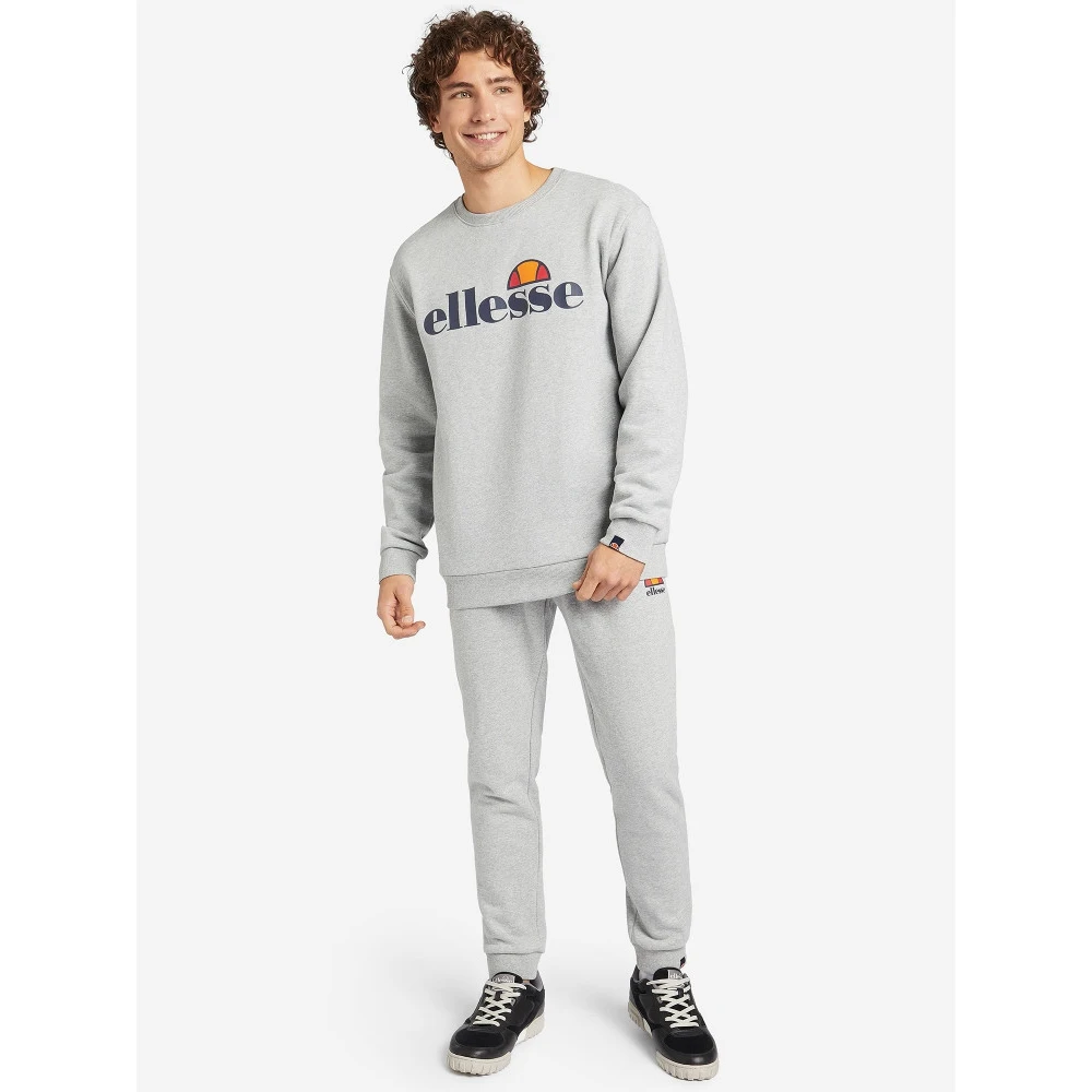 Свитшот мужской Ellesse Succiso серый | Мужская одежда