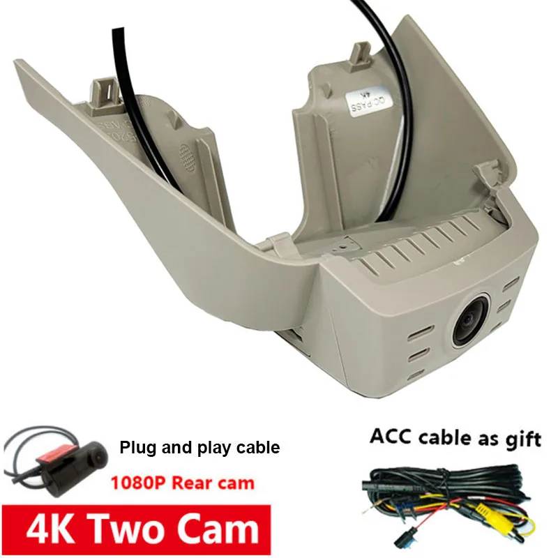 

Видеорегистратор 4K HD с Wi-Fi и двойной камерой для Honda BREEZE/CR-V CRV CR V Hybrid 6-го поколения 2023 2024, Автомобильный видеорегистратор с управлением через приложение