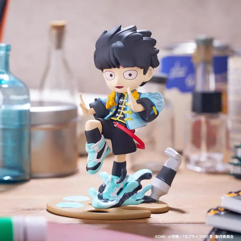 Фото Коллекционная фигурка Bushiroad Creative Anime Figure Mob Psycho 100 в китайском стиле: Шигэо Кагэяма, Аратака Рейген, ПВХ, для декора рабочего стола №2
