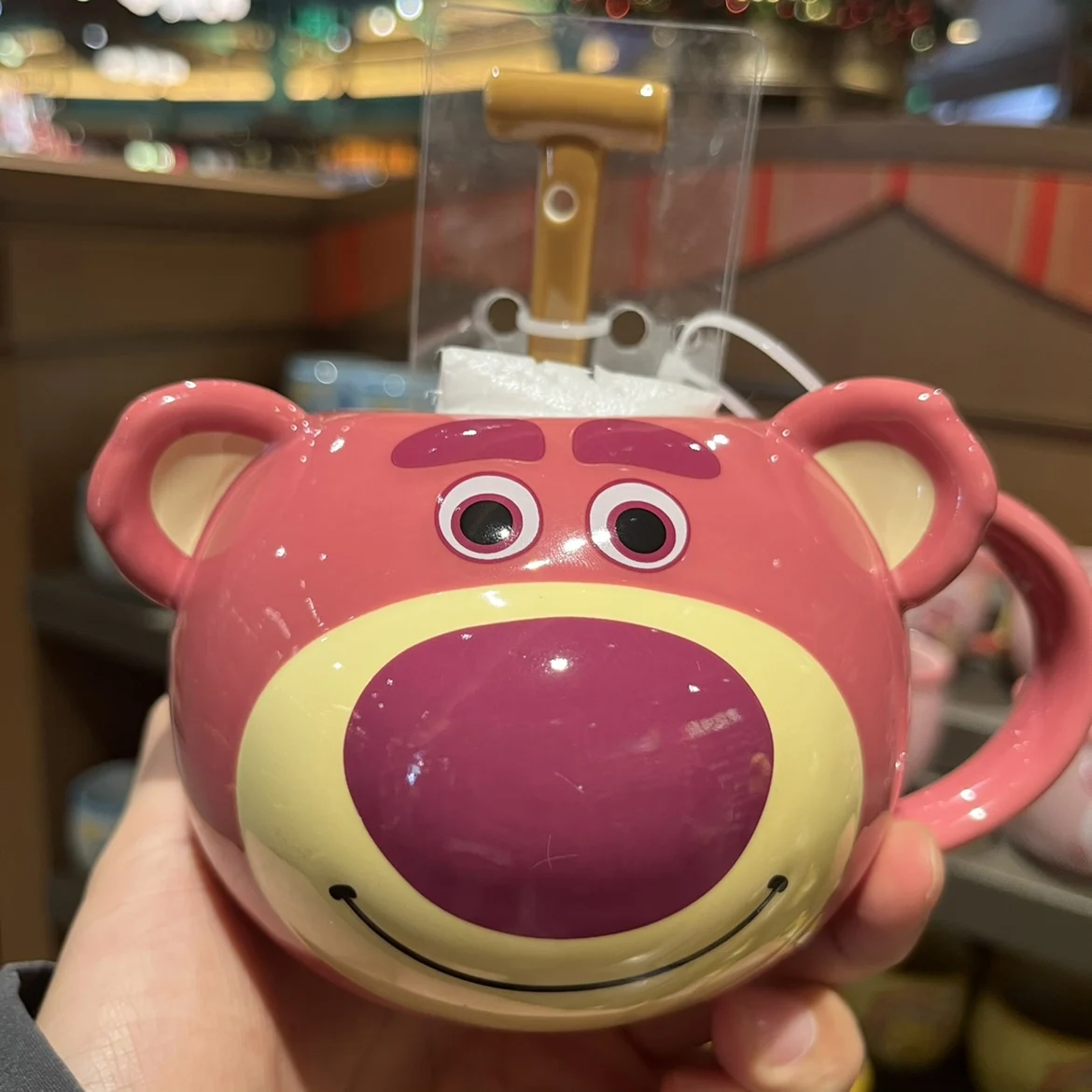 Disney cartoon Pink Bear Ceramic Cup Winnie Drinking Cup Donald Duck Cup