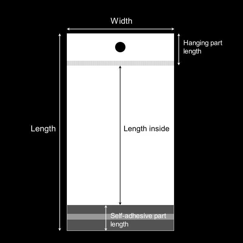 StoBag прозрачные самоклеящиеся пакеты для подарков 200 шт.
