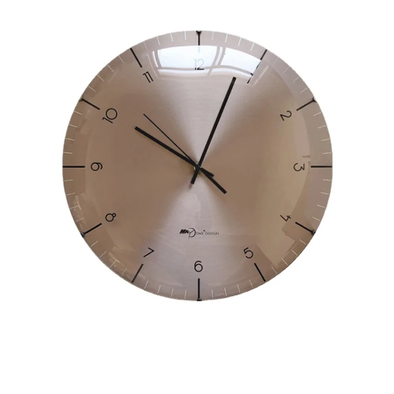 

Quiet Classic Wall Clocks Mechanism Wooden Funky Luxury Wall Clock Glass Modern Design Horloge Murale House Accessories OC50GZ