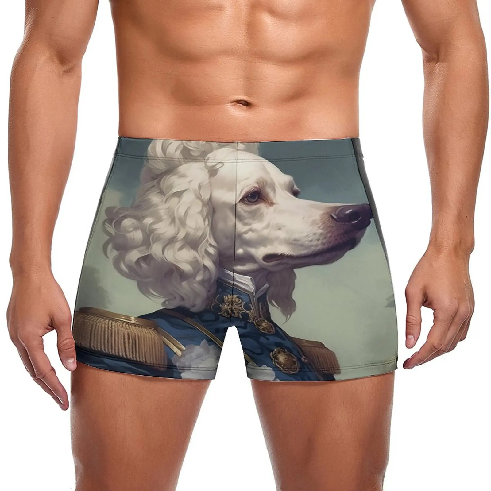 

Трусы для плавания с эффектом пуш-ап, потрясающие Портретные штаны для плавания, пляжная одежда, быстросохнущие мужские трусы