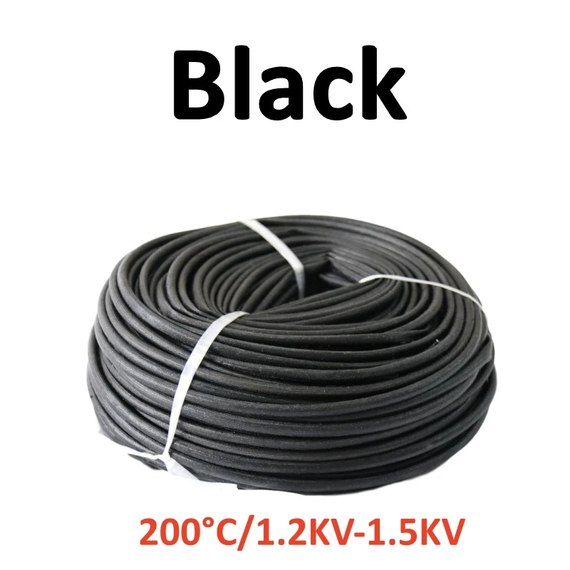 Трубка из стекловолокна 1–22 мм с изоляцией из силиконовой смолы, мягкий плетеный рукав из химического стекловолокна, высокотемпературная обмотка для труб