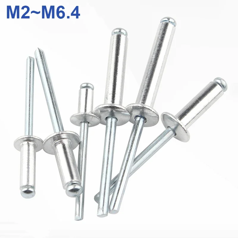 

M2 M2.4 M2.8 M3 M3.2 M3.6 M4 M5 M6 M6.4 Поп-заклепки Алюминиевые заклепки с куполообразной головкой Заглушки стальной хвостовик Оправка Выхлопные заклепки Потяжной гвоздь