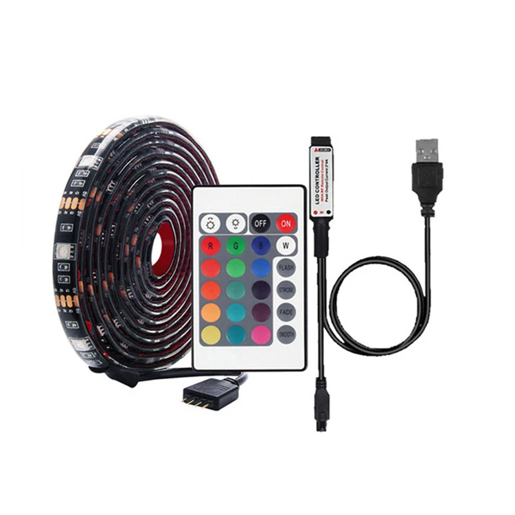 Фото Светодиодная лента STTL 3M 90LEDs SMD 5050 для ТВ, индивидуальный дизайн, 1М 2М 3М 4М 5М, с пультом ДУ, RGB, для подсветки телевизора №3