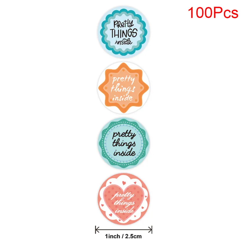 500 шт. круглые красивые детали наклейки для бизнеса | Дом и сад