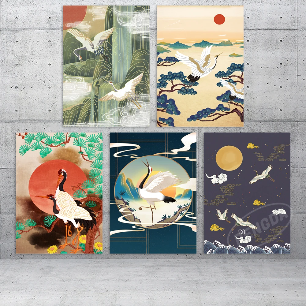 

Animal Modular Pictures Landscape Canvas Painting Fairy Crane Wall Art Abstract Posters Print Modern Living Room Home Decoration