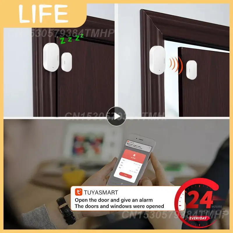 

Google Home Door Detectors Tuya Smart Door Window Magnetic Sensor Wireless Smart Home Smart Security Alarms Zigbee Alexa