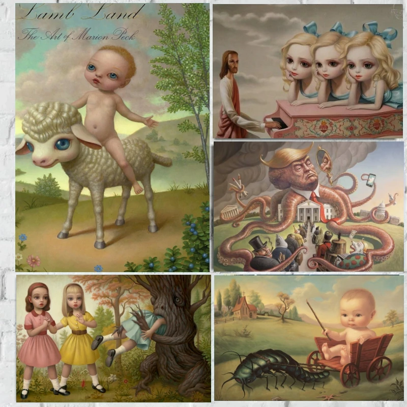 Алмазная живопись для девочек Mark Ryden мультяшное сказочное искусство мясной