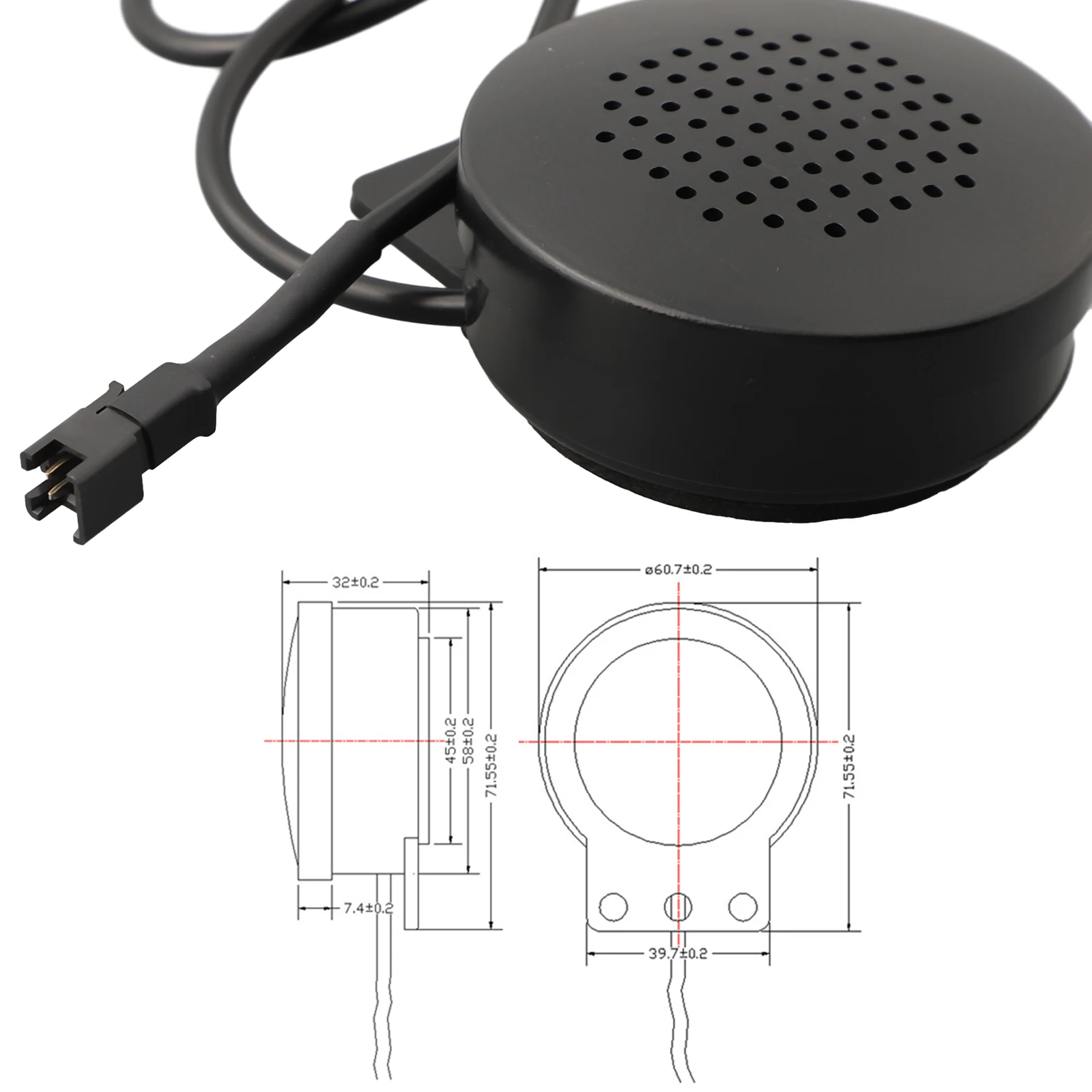 Новый универсальный звуковой динамик 2pin-lead автомобильные электропроводки 12 В 2pin