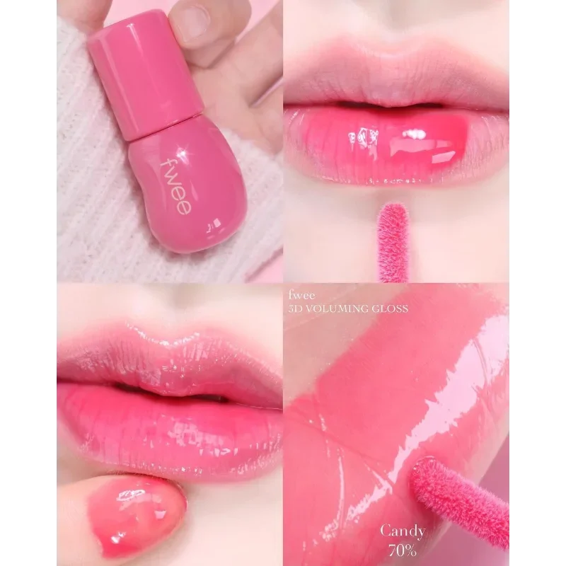 Корейский объемный блеск Fwee для губ с эффектом воды глазурь питательная