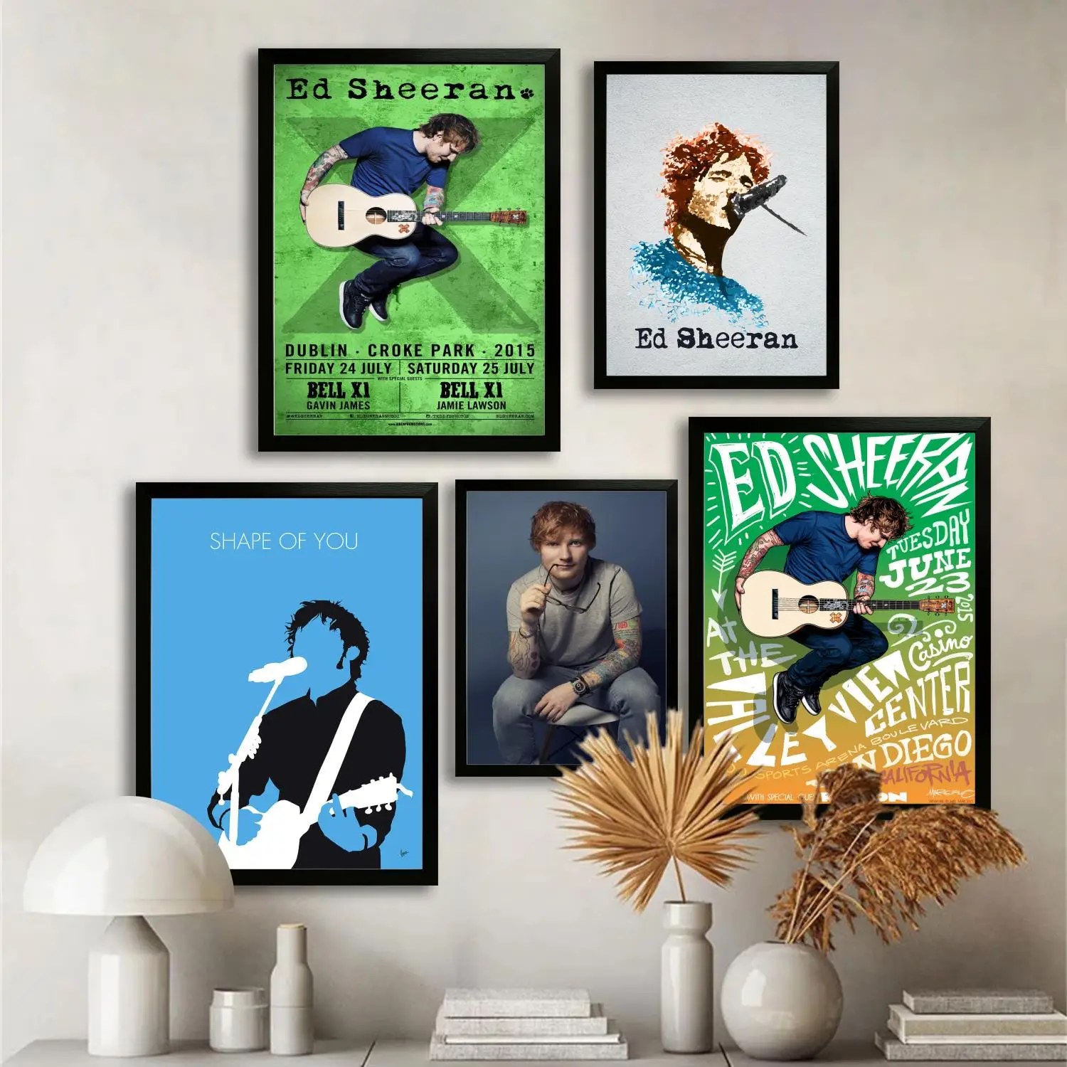 Эд Ширан Холст Художественный постер Настенное искусство Печать с картинками