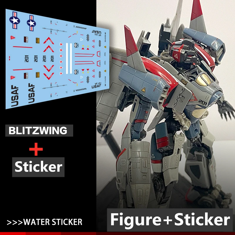 Trumpeter трансформер Blitzwing Fighter 70 шт. + набор для сборки и Наклейка Мини карманная