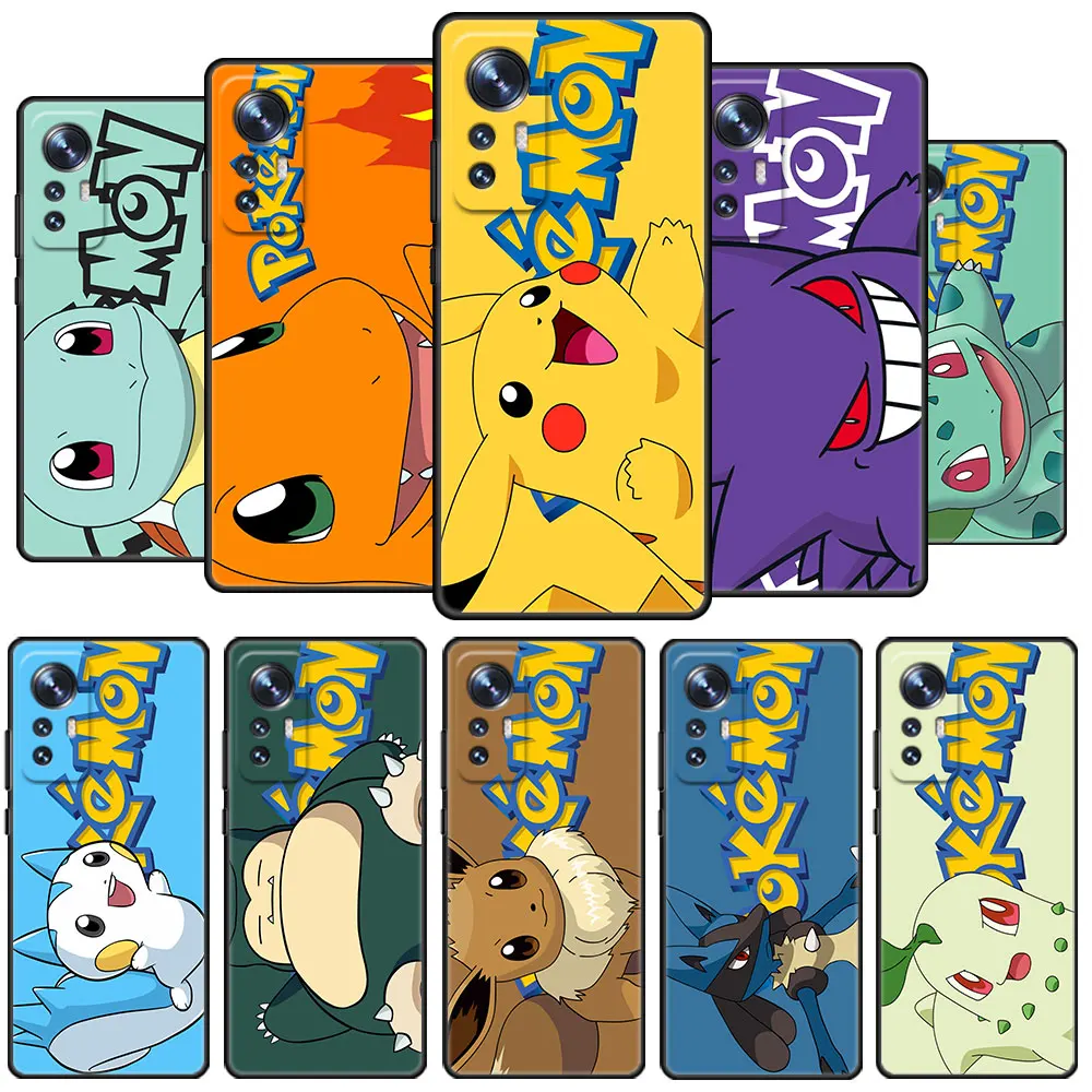 

Pika Pokemoon Cute Case For Xiaomi Mi Poco X3 NFC M4 F3 C40 11 11T 10T Pro 12 9T 9 10Lite Back Soft Phone Cover