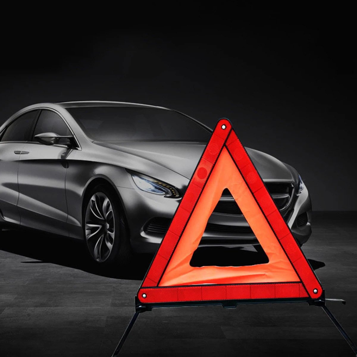 

Треугольник, светоотражающий безопасный Аварийный треугольник, складной дорожный предупреждающий треугольник, красный стабильный дорожн...