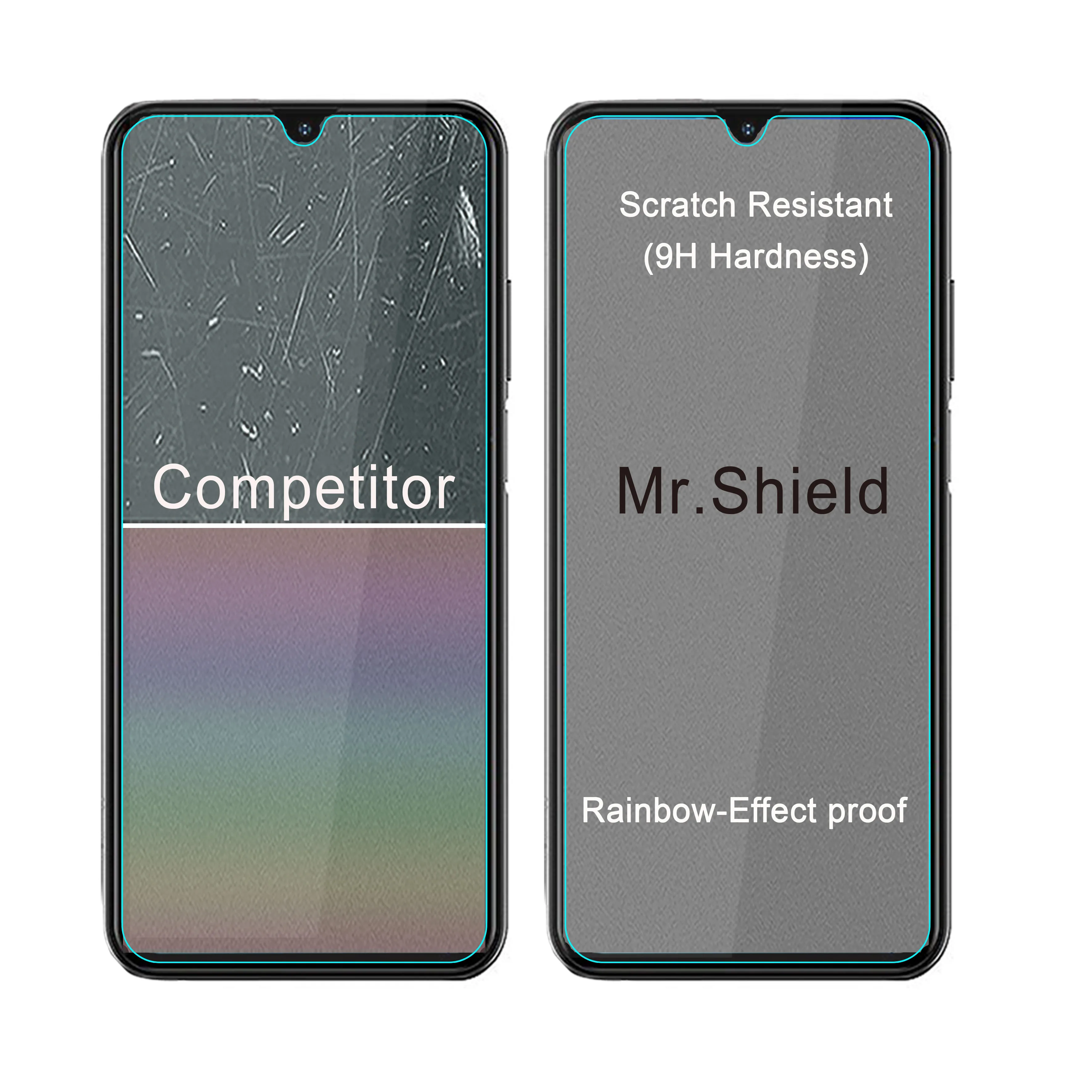 Mr.Shield [3-Pack] Screen Protector For Ulefone Note 12/12P [Tempered Glass] [Japan Glass with 9H Hardness] Screen Protector