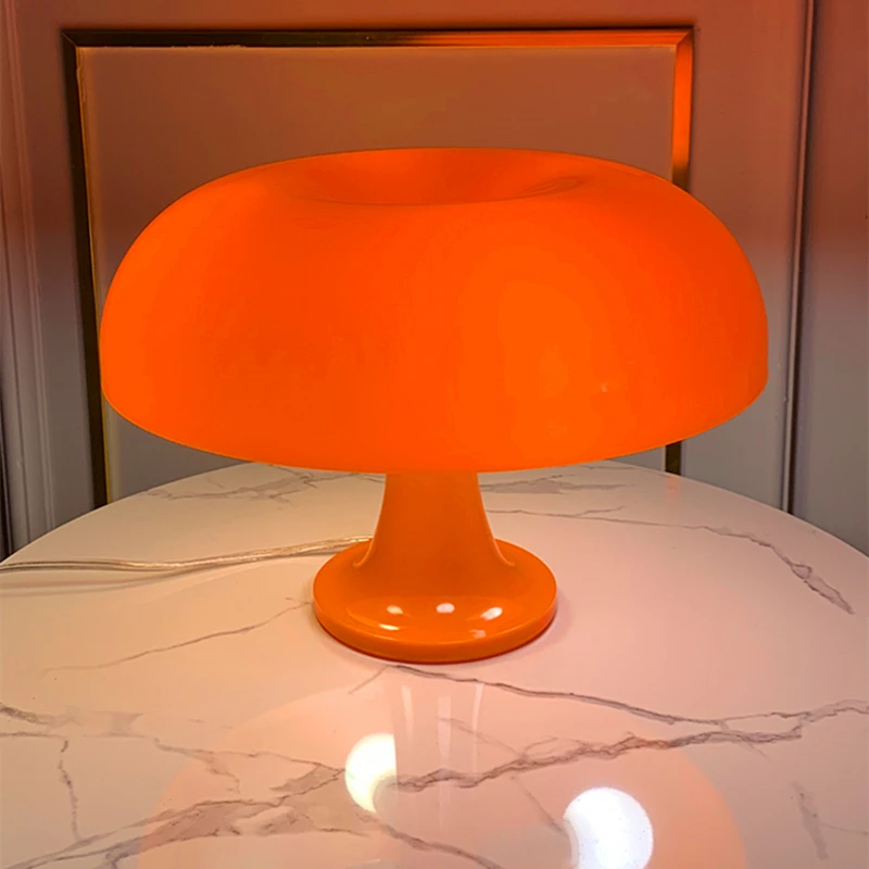 Led Italy Designer Mushroom Table Lamp for Hotel Bedroom Bedside Living Room Decoration Lighting Modern Minimalist Night Lights