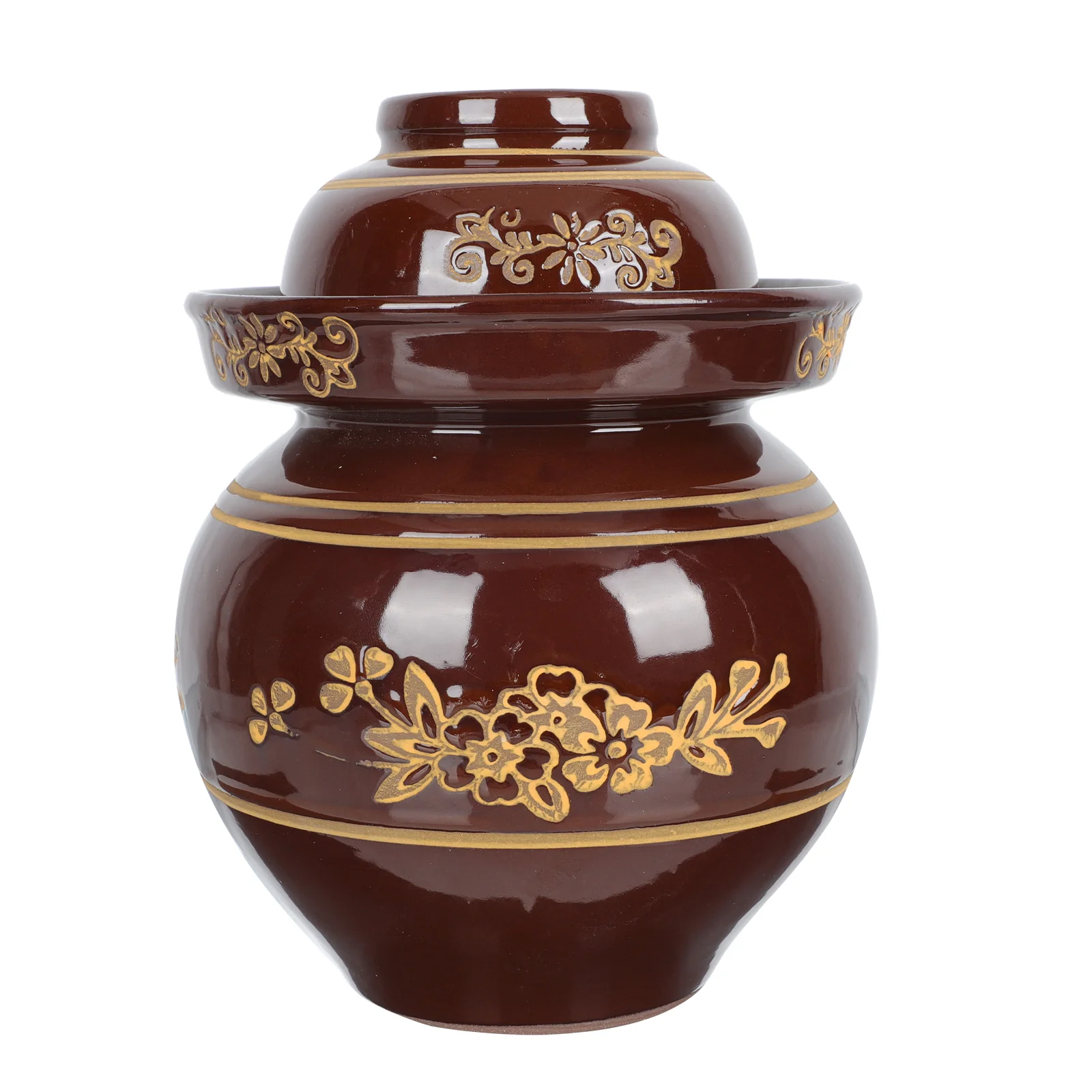 

1PC Terracotta Food Container Leak Proof Pickles Storage Jar for Home Kitchen