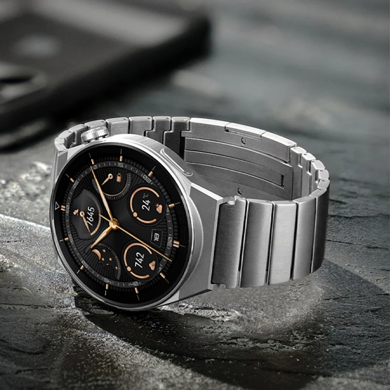 Titanium Strap for Huawei Watch GT3 /3 Pro 46mm Gt2 /2Pro Band Titanium Watchband for Huawei Wath 3 Pro New,22mm Fine Bracelet