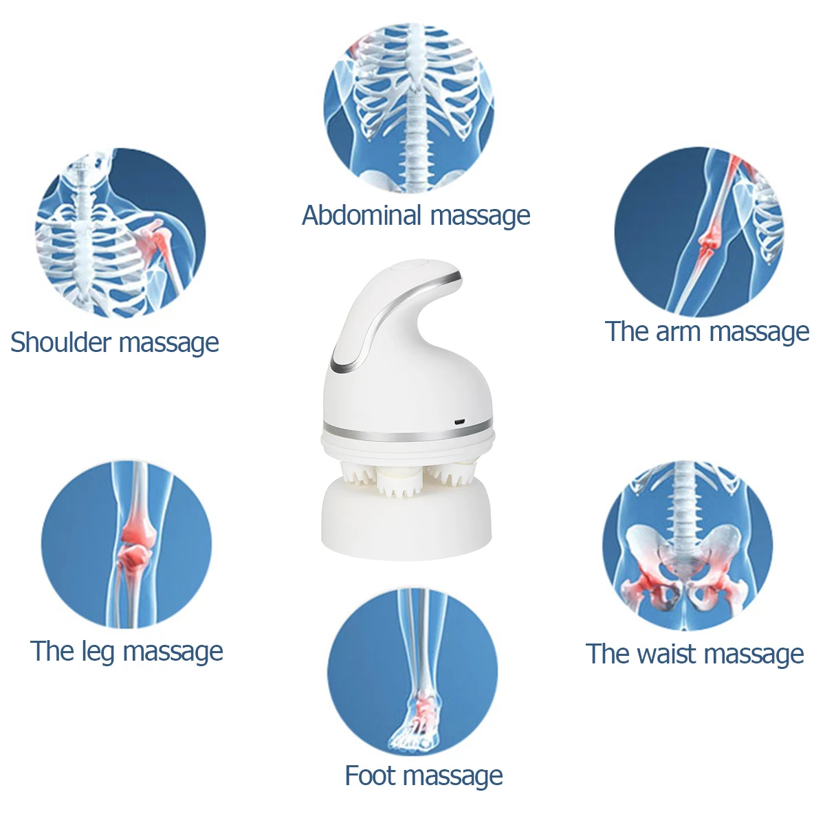 USB Charging Electric Head Massager Wireless Scalp Promote Hair Growth Body Deep Kneading Vibration Pet Massage Health |