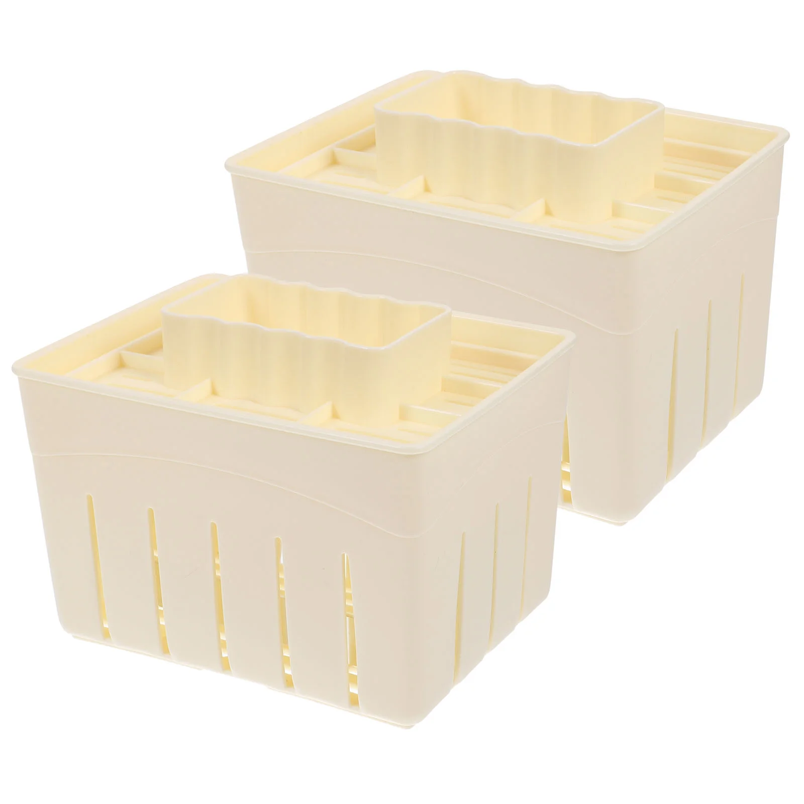 

Household Tofu Box Plastic Bean Curd Molds Presser Drainer Kitchen Making Tools Homemade Makers