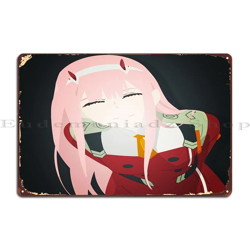 

Franxx Zero Two Minimalist Metal Sign Custom Cinema Printed Cave Printing Tin Sign Poster