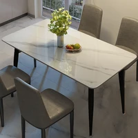 Nordic Legs 75cm Dining Table Luxury Waterproof Antique Marble Top Dining Table Square Unique Mesa Comedor Household Essentials