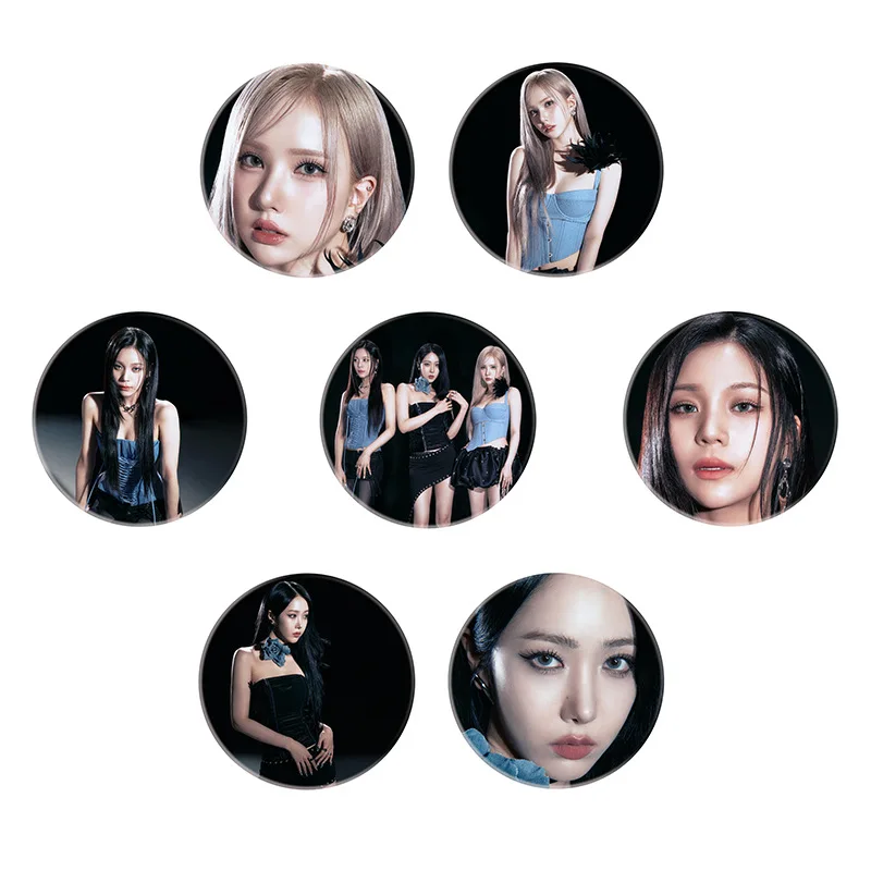 Альбом KPOP VIVIZ VOYAGE круглая металлическая брошь в виде значка E Dua SinB Umji модный