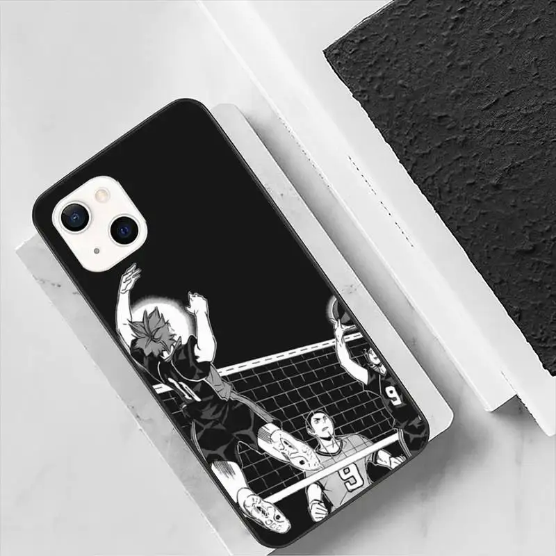 Чехол Haikyuu Hinata для iPhone 11 12 Mini 13 14 Pro XS Max X 8 7 6s Plus SE XR