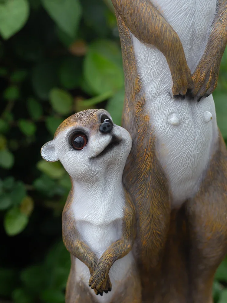 Уличное украшение для сада имитация животного Мангуст