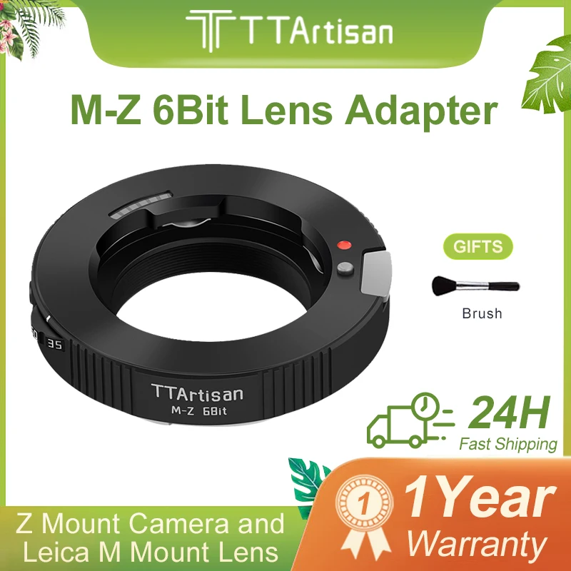 

TTArtisan LM-Z 6Bit Lens Adapter Converter for Leica M Mount Lens to Nikon Z Mount Mirrorless Camera EXIF Information Recording