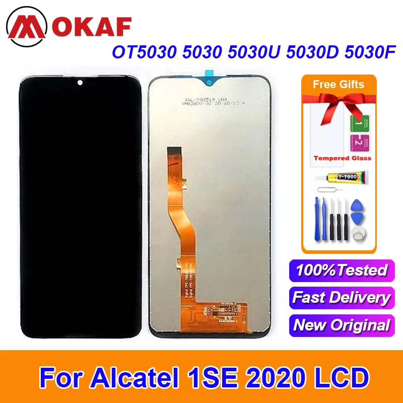 

OKANFU 6,22 "для Alcatel 1 SE 1SE 2020 LCD Alcatel OT5030 5030 5030U 5030D 5030F дисплей сенсорный экран дигитайзер стекло в сборе