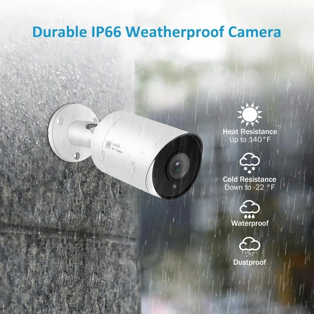 UniLook 5MP Bullet POE IP-камера SD-карта Наружная камера видеонаблюдения Onvif IP66 H.265