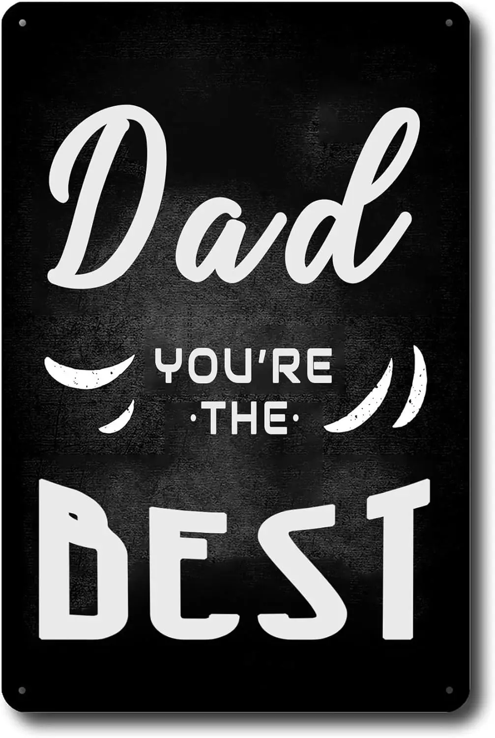 Best Dd n the World Sgn Fther's Dy ntge Metl Tn Gft для Fthers Thnksgng 8x12 nch