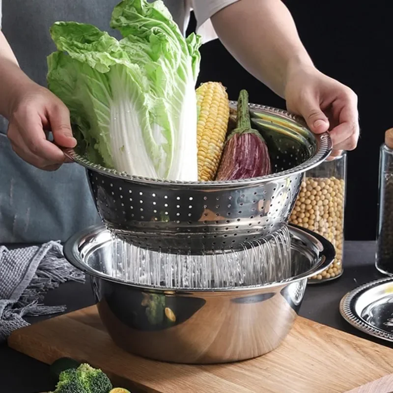 Многофункциональная тёрка из нержавеющей стали чаша для слива промывки