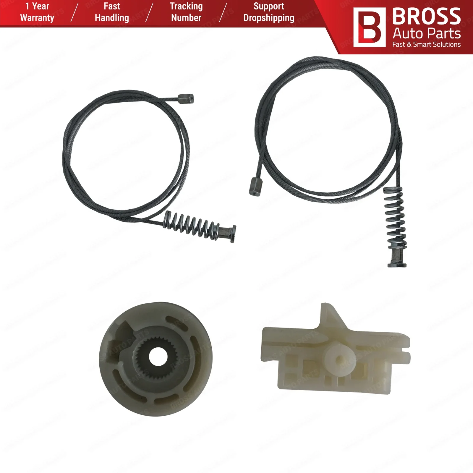 Комплект для ремонта стеклоподъемника Bross BWR926 электрический комплект Fiat Fiorino Citroen