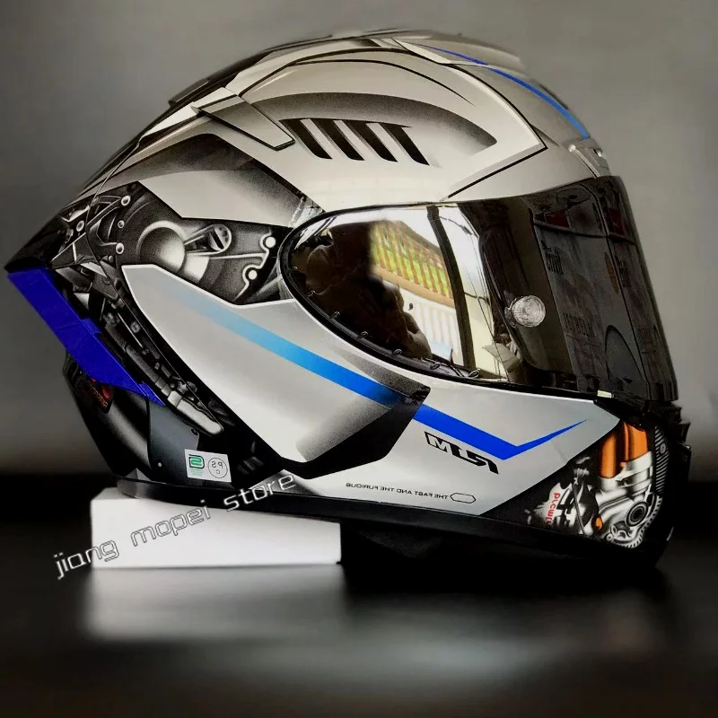

Motorcycle Helmet Full Face Helmet X-Spirit III X14 Silvery 2.0 X-Fourteen Sports Bike Racing Helmet Motorcycle Helm