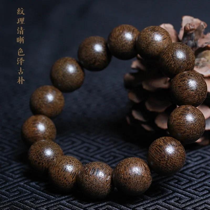 Браслет из древесины Вьетнама 16 мм бусины Будды