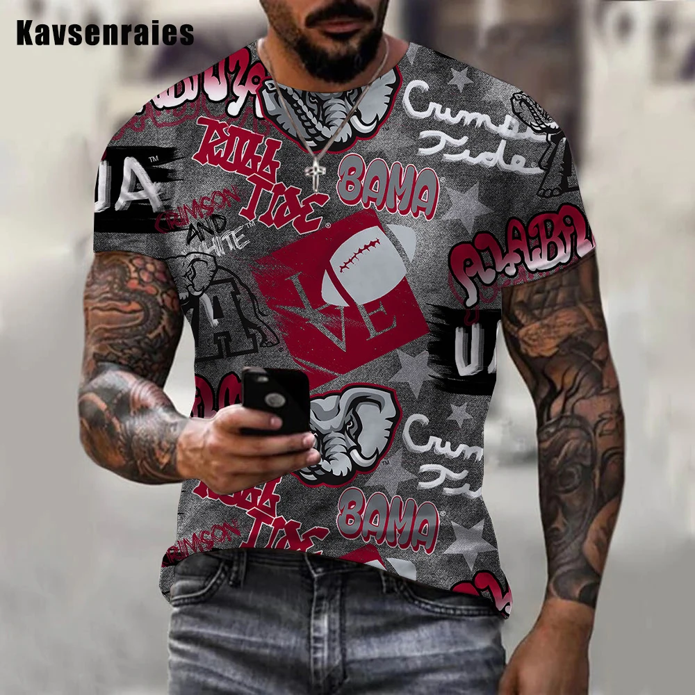 

Футболка с круглым вырезом и коротким рукавом, с 3D-принтом