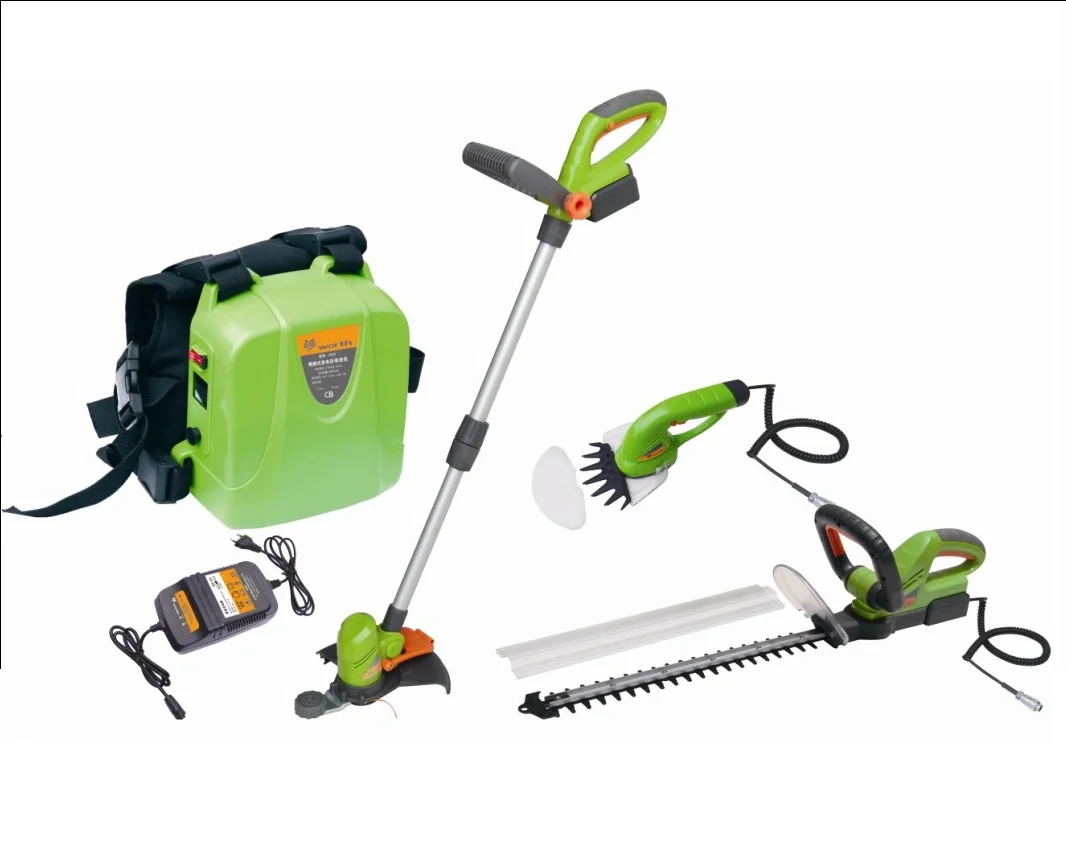 

18V Lithium Trimming Tools Set Portable Multi voltage Backup Battery Pack Shear Hedge Grass Trimmer