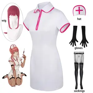 Dokidoki-r Manga Chainsaw Man Power Cosplay Chainsaw Man Cosplay Power  Nurse Uniform Costume/accessories Wig Halloween - Cosplay Costumes -  AliExpress