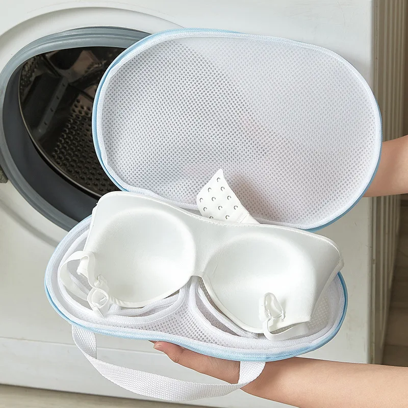 

Machine-wash Special Home Use Polyester Anti-deformation Bra Mesh Bags Laundry Brassiere Bag For Cleaning Underwear Organizer