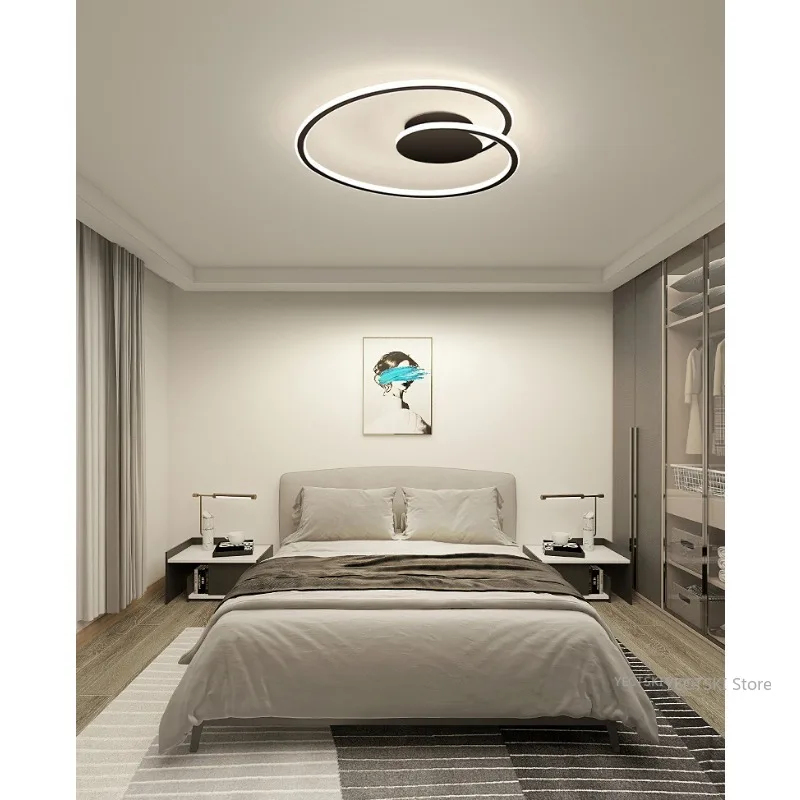 Современная Минималистичная потолочная лампа для гостиной нордическая в форме