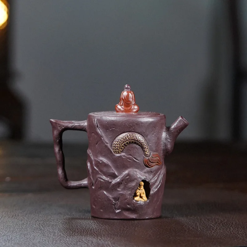Ручной чайник из фиолетовой глины Zisha 230 мл