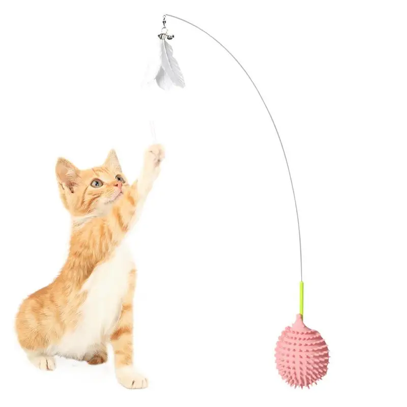

Cat Wand Creative Wire Cat Toy Interactive Cat Toy Wand Kitten Toys For Indoor Cats To Play Chase And Exercise