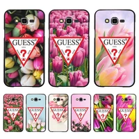 brand guess tulip flower phone case for samsung galaxy j4plus j6 j5 j72016 j7prime j7core j6plus coque